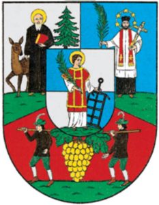 Personen auf Wappen: Die Heiligen und Winzer von Währing